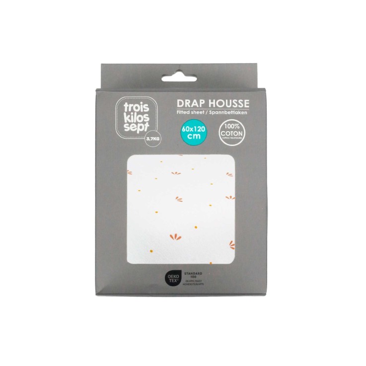 Drap housse bébé Coton OEKO-TEX