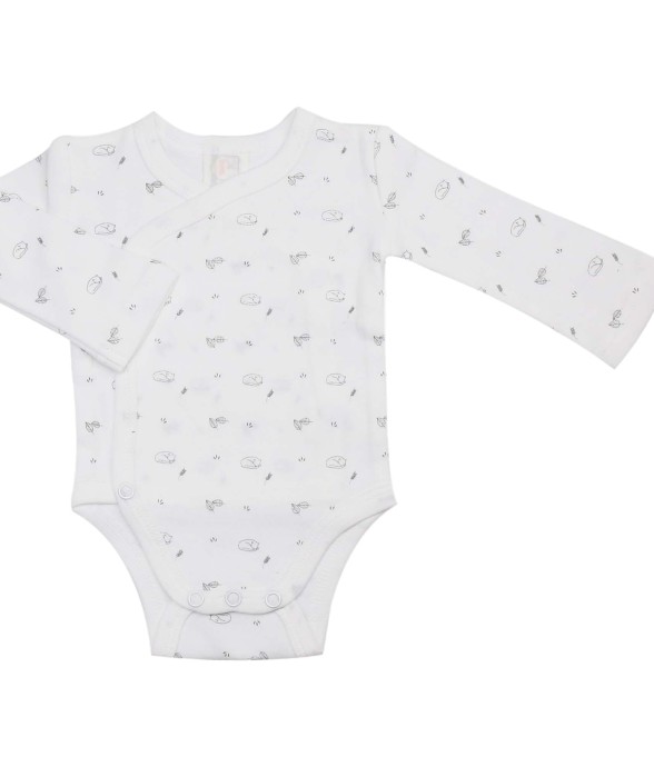 Body bébé motif renard Coton