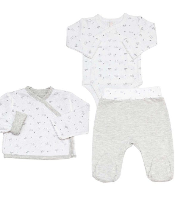 kit naissance 3 pièces Coton