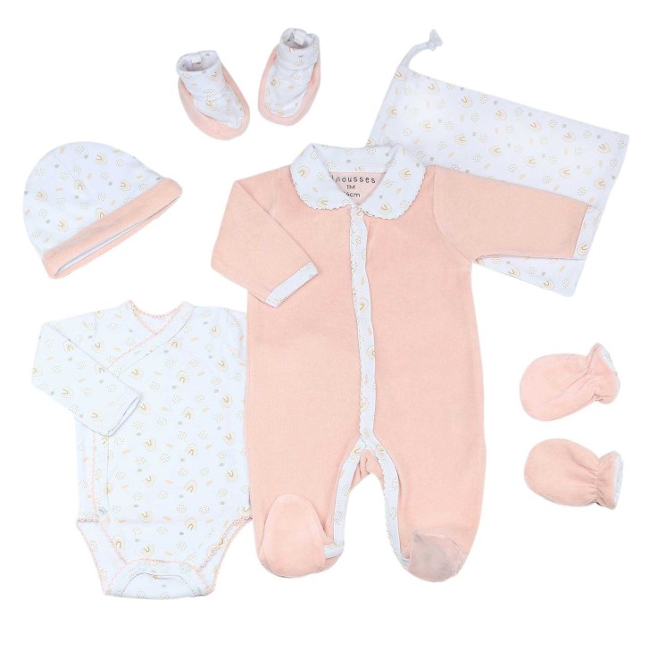 Kit naissance fille OEKO-TEX® STANDARD 100 Velours