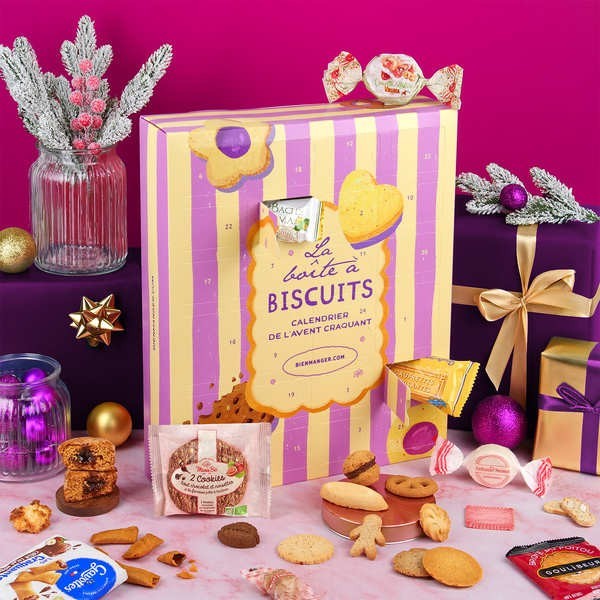 Calendrier de l’Avent La Boîte à Biscuits artisanaux – Le calendrier gourmand
