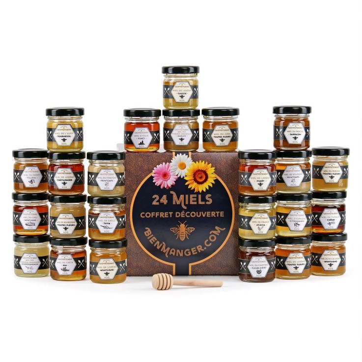 Calendrier de l'Avent Miel 24 pots - Le calendrier miel