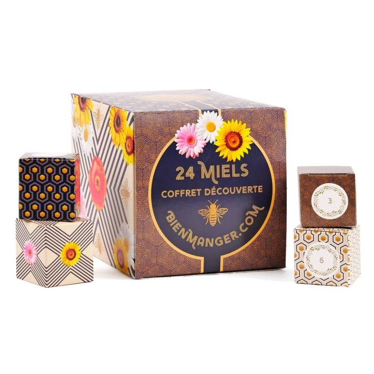 Calendrier de l'Avent Miel 24 pots - Le calendrier miel