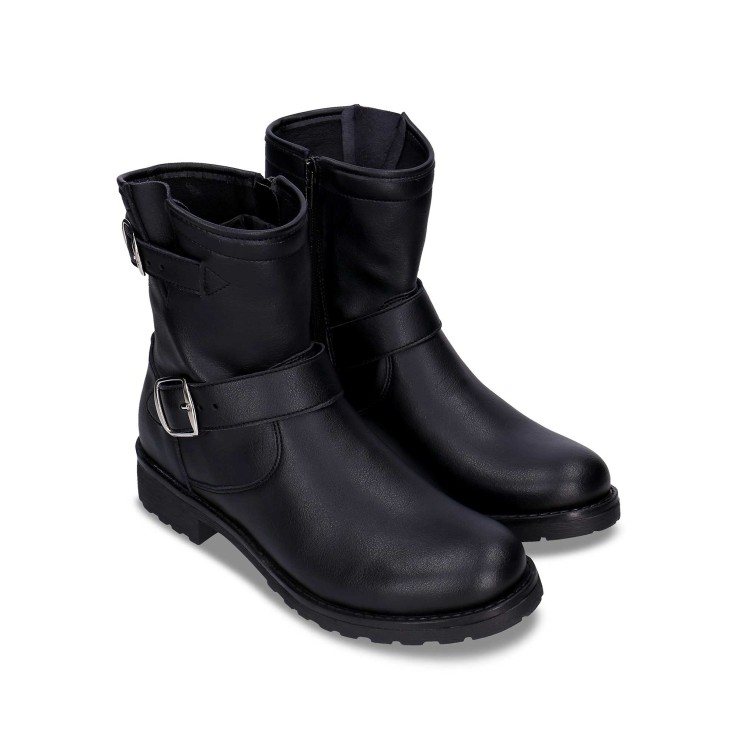 Odet Black bottines femme noir véganes