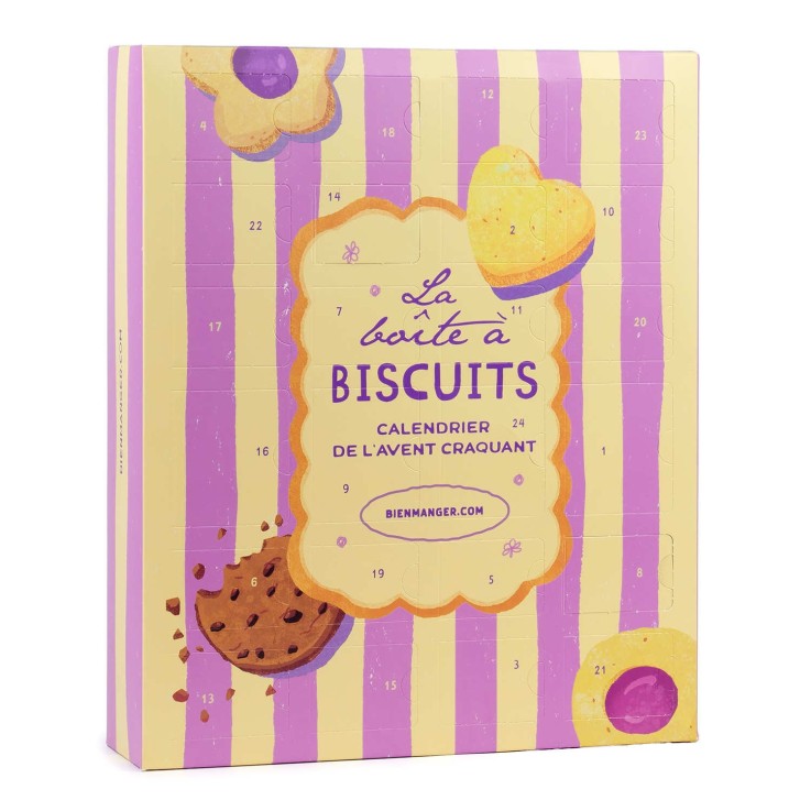 Calendrier de l’Avent La Boîte à Biscuits artisanaux – Le calendrier gourmand