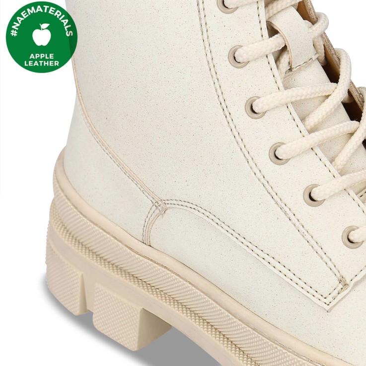 Tea White bottes blanches fermeture éclair