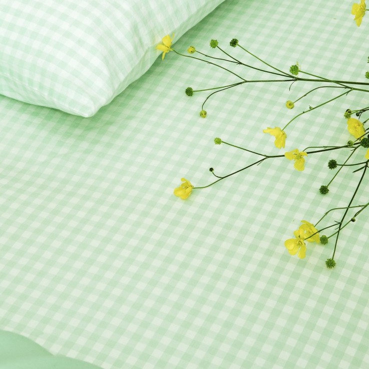 Housse de couette bébé Percale de Coton Bio Vichy