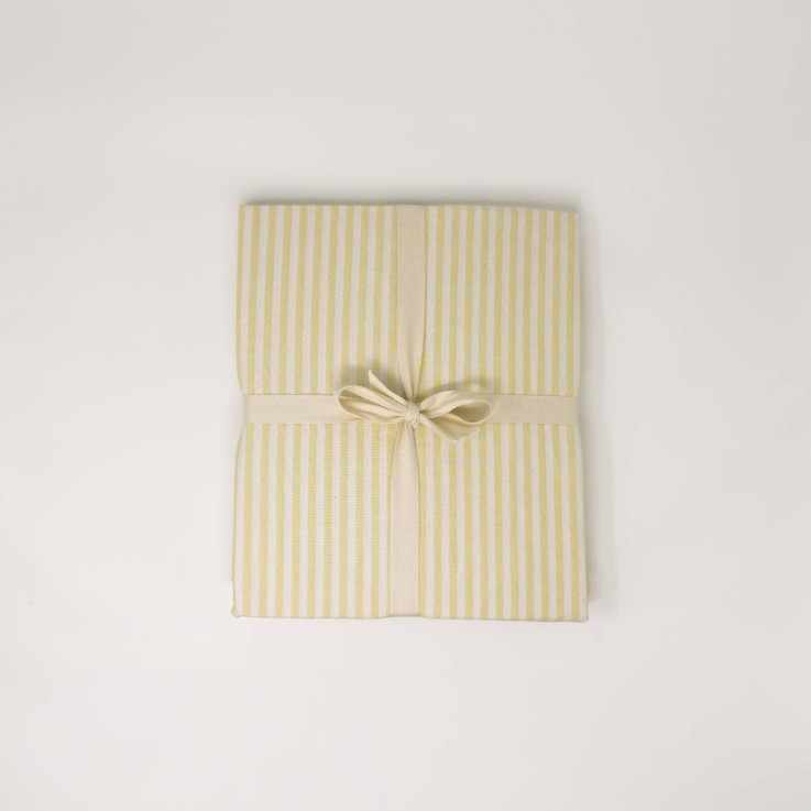 Housse de couette adulte Percale de Coton Bio Rayé