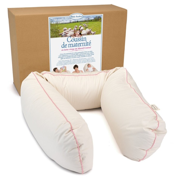 Coussin d'allaitement et maternité en Laine vierge