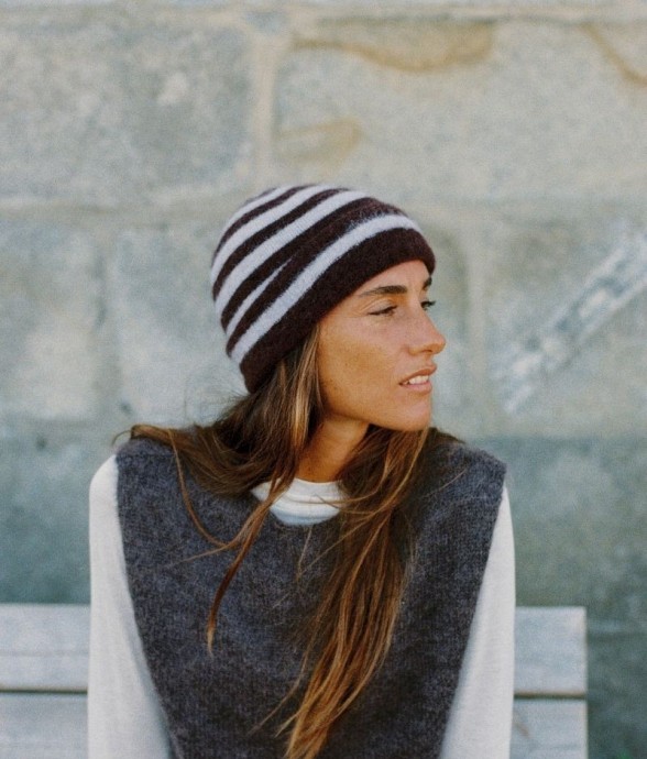 Bonnet Natalia Rayures en...