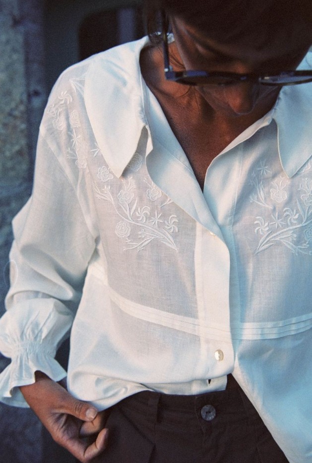 Chemise Anouk Blanc en Viscose