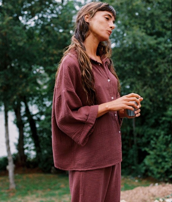 Chemise Axelle Prune en...