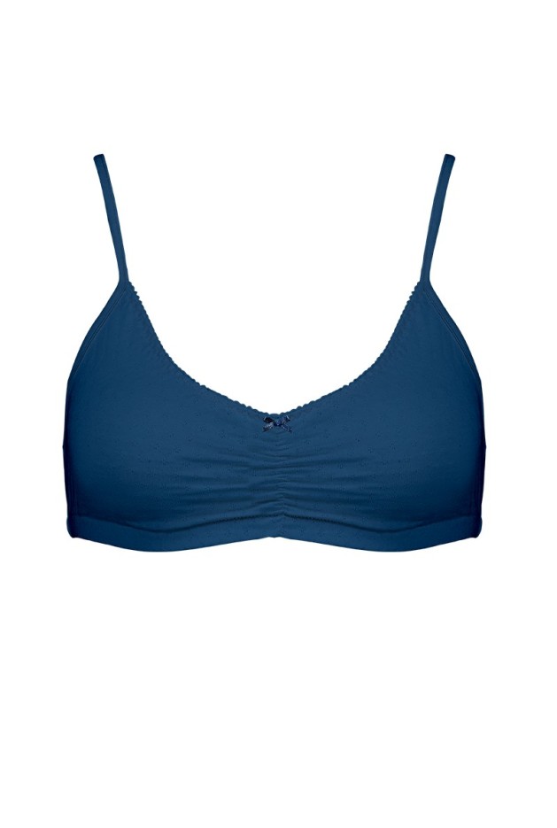 Brassière intemporelle Bleu en Coton Bio