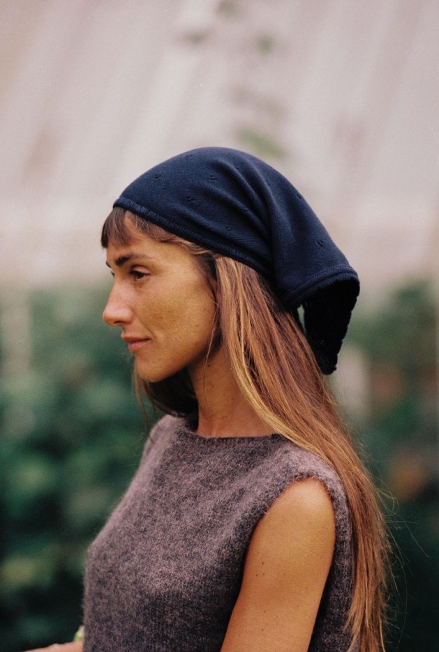 Foulard Gwenn Bleu en coton Bio