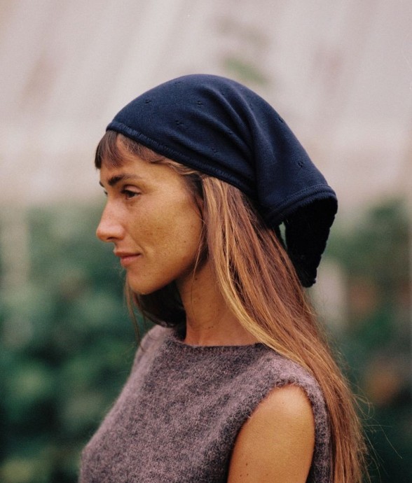 Foulard Gwenn Bleu en coton...