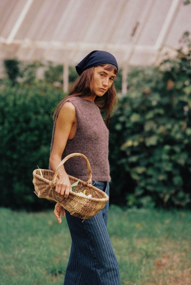 Pull Audrey Taupe en Laine Mohair