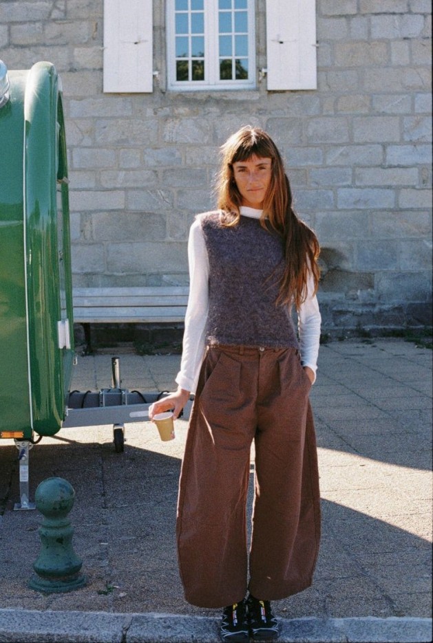Pull Audrey Taupe en Laine Mohair