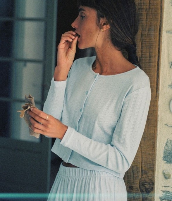 Cardigan Maud Ciel en Coton...