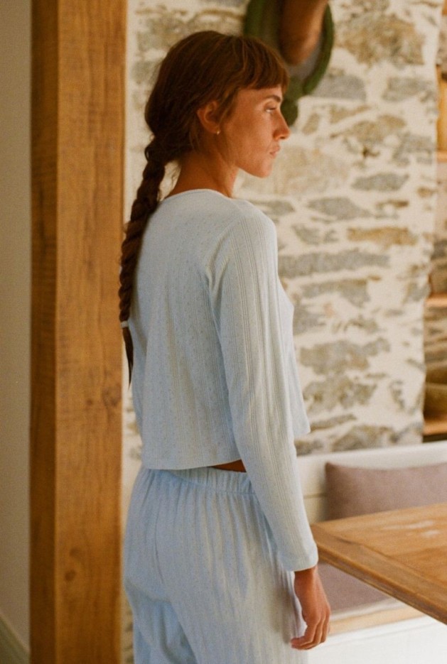 Cardigan Maud Ciel en Coton Bio