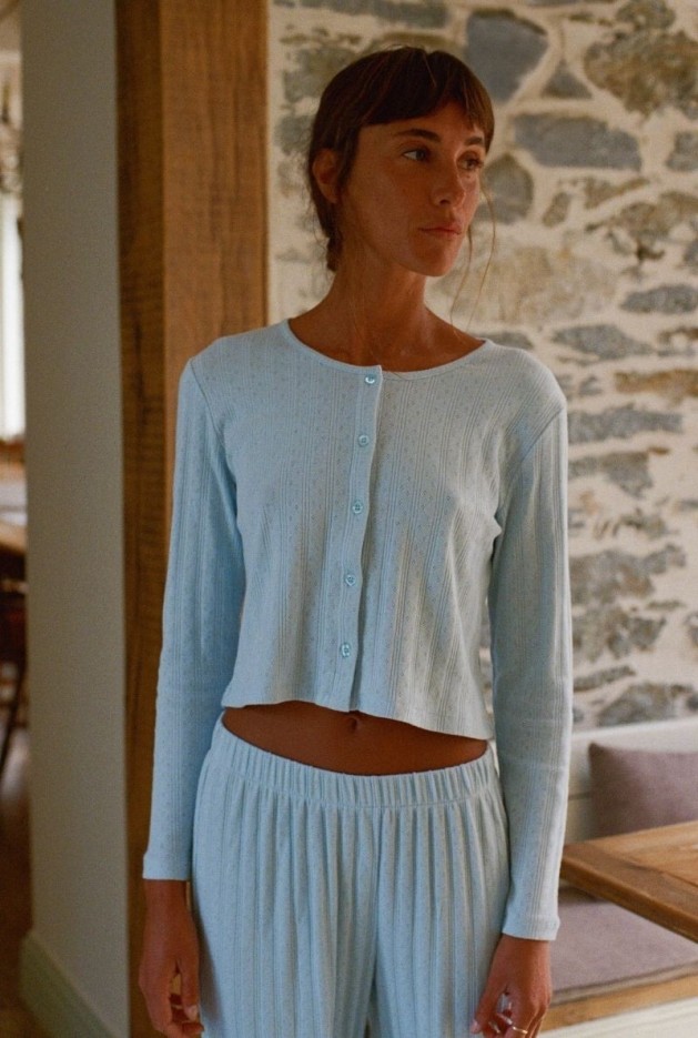 Cardigan Maud Ciel en Coton Bio