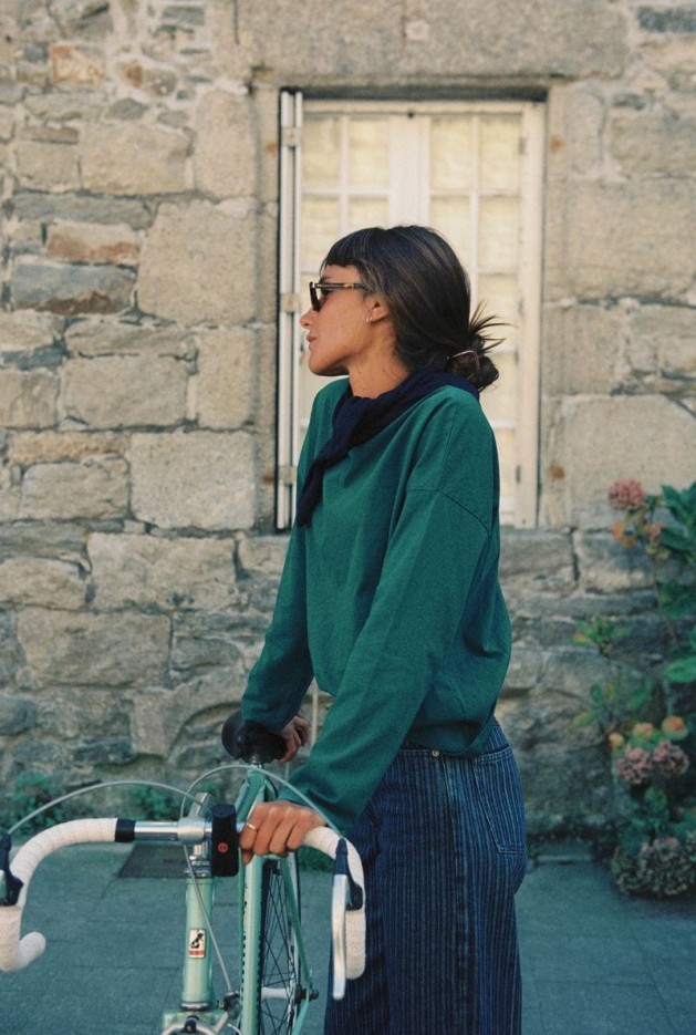 Tshirt Maelle Vert en Coton Bio