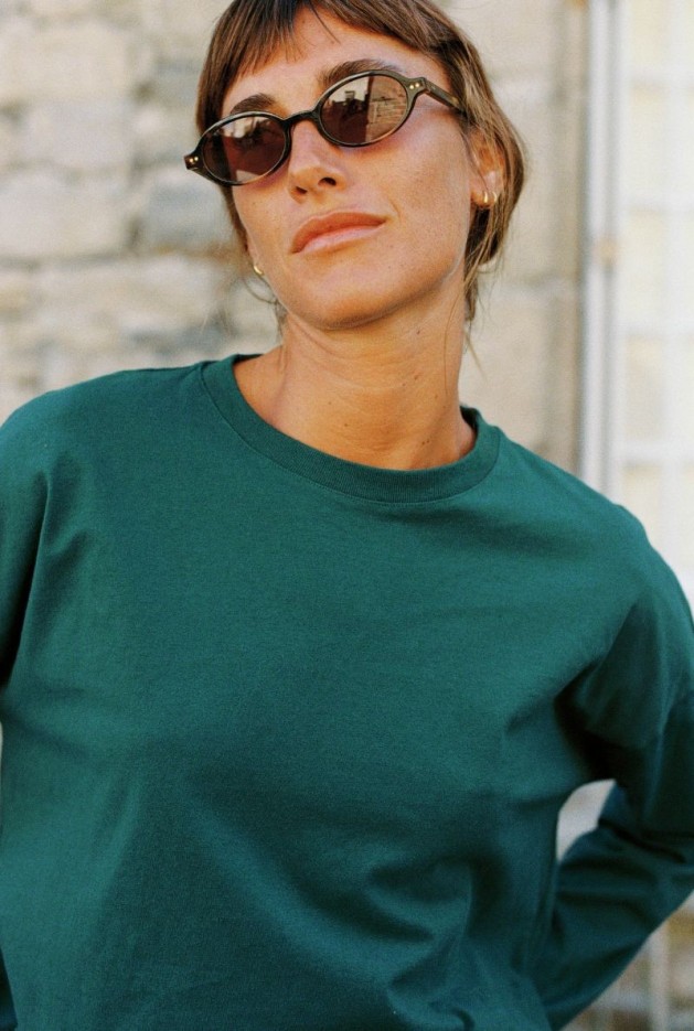 Tshirt Maelle Vert en Coton Bio