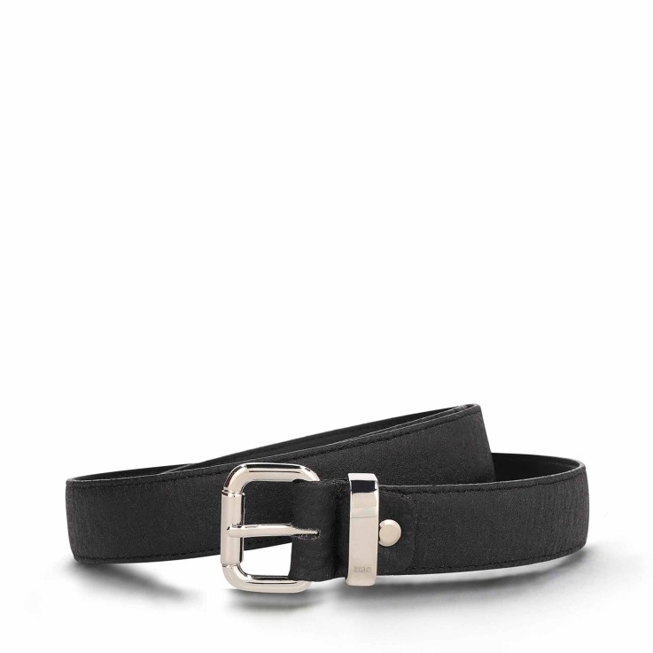 Ordis Black Ceinture femme Cuir Piñatex