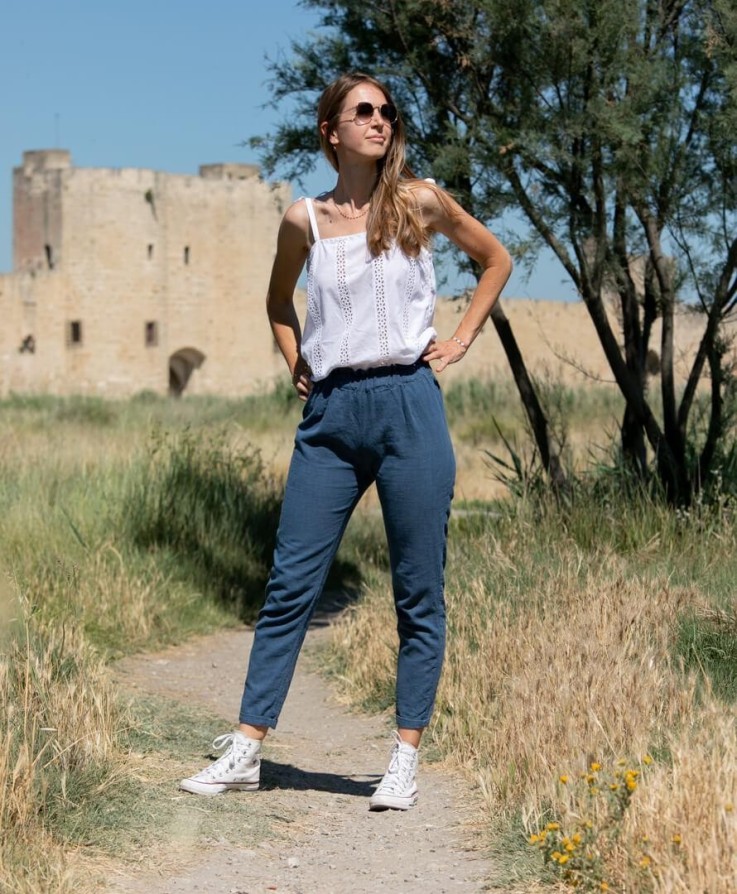 Pantalon Hellébore Lin