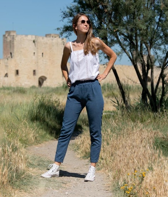 Pantalon Hellébore Lin