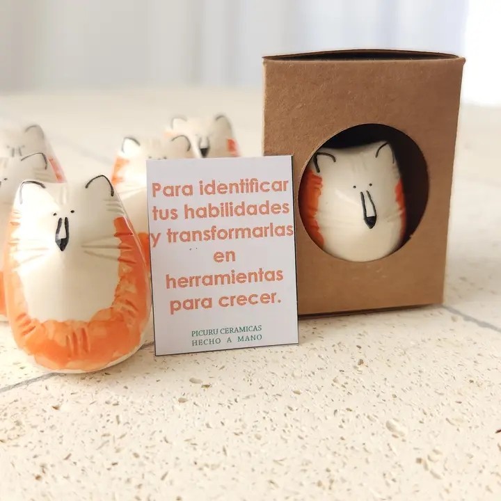 Amulette en céramique tigre des opportunités