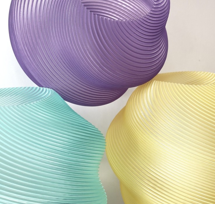 Lampe à poser menthe en impression 3D Air