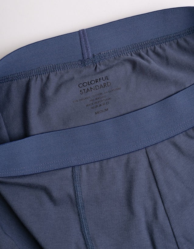 Boxer homme en coton bio Petrol Blue