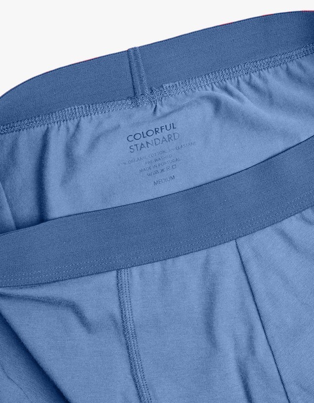 Boxer homme en coton biologique sky blue