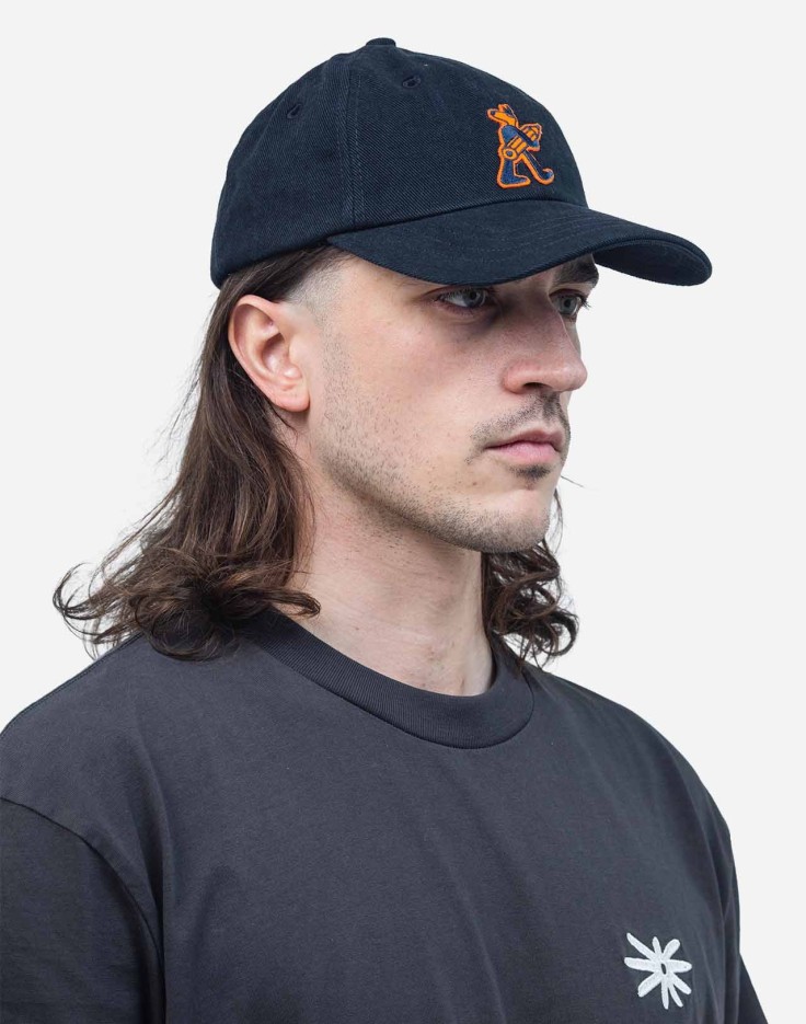 Casquette unisexe Doggy bleu nuit illustrée