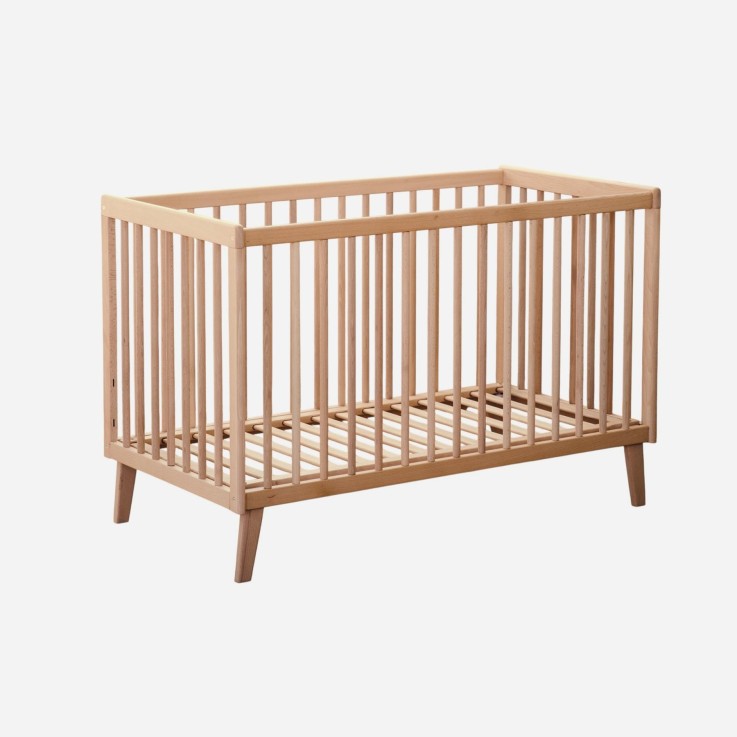 Lit bébé Turia Hêtre massif 60x120 cm