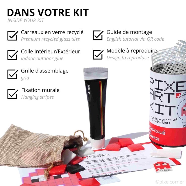 Kit de mosaïque pixel art éclair