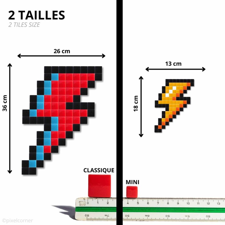 Kit de mosaïque pixel art éclair