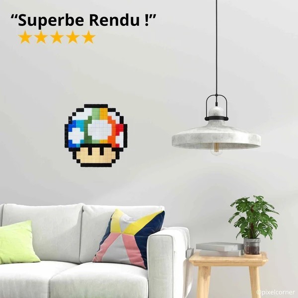 Kit artistique multicolore Rainbow Shroom