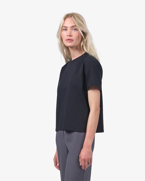Crop tshirt Boxy en Coton Bio