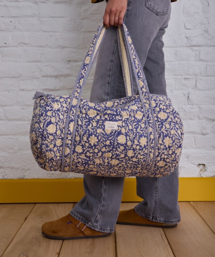 Sac weekend spacieux Anjali cobalt