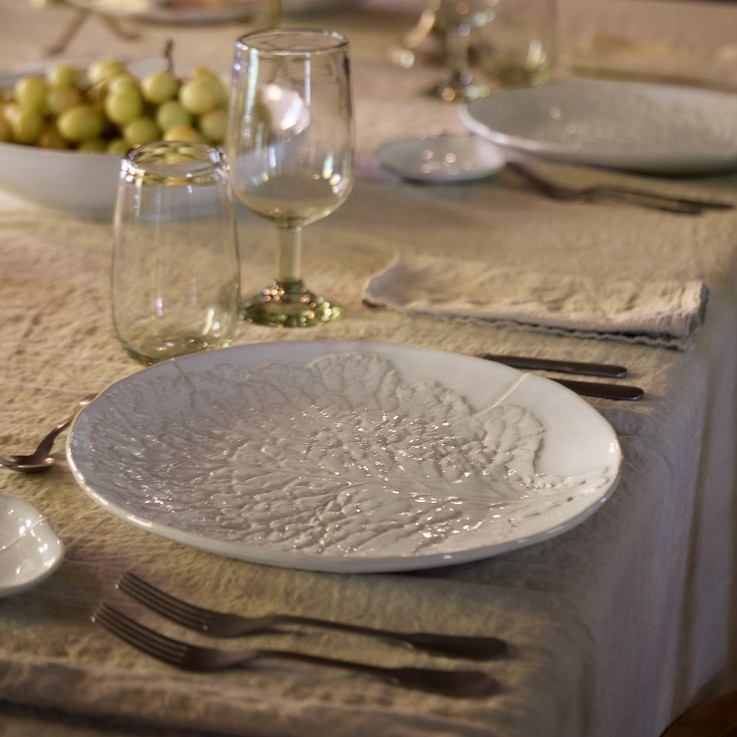 Assiette de Présentatio/Plat Silvina en grès