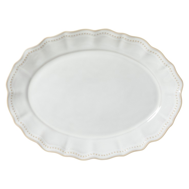 Plat Ovale de Service Almara en grès