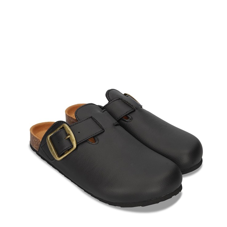PODA Sandales Vegan Noires