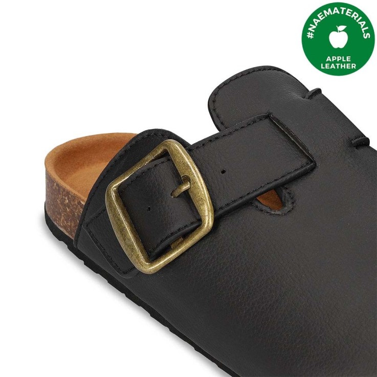 PODA Sandales Vegan Noires