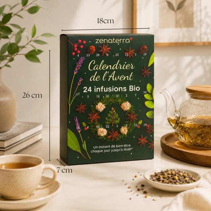 Calendrier de l’Avent - 24 Infusions et Thés Bio