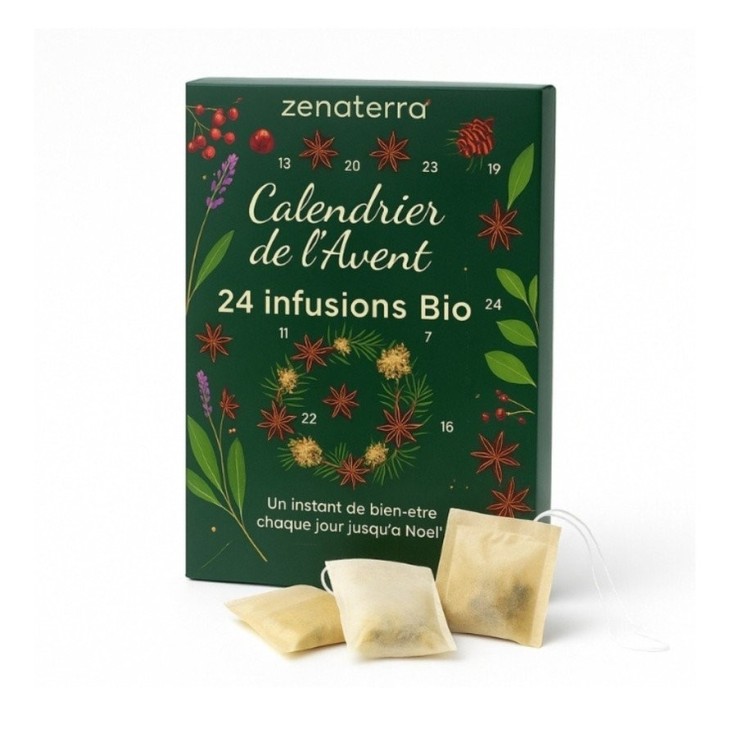 Calendrier de l’Avent - 24 Infusions et Thés Bio