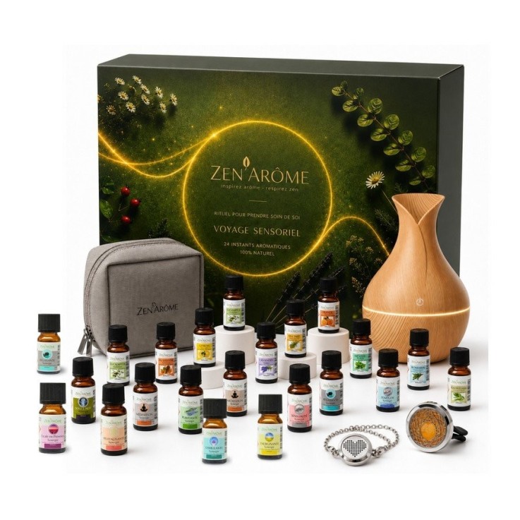 Calendrier de l’Avent d’Aromathérapie - 24 produits avec huiles, synergies et diffuseurs