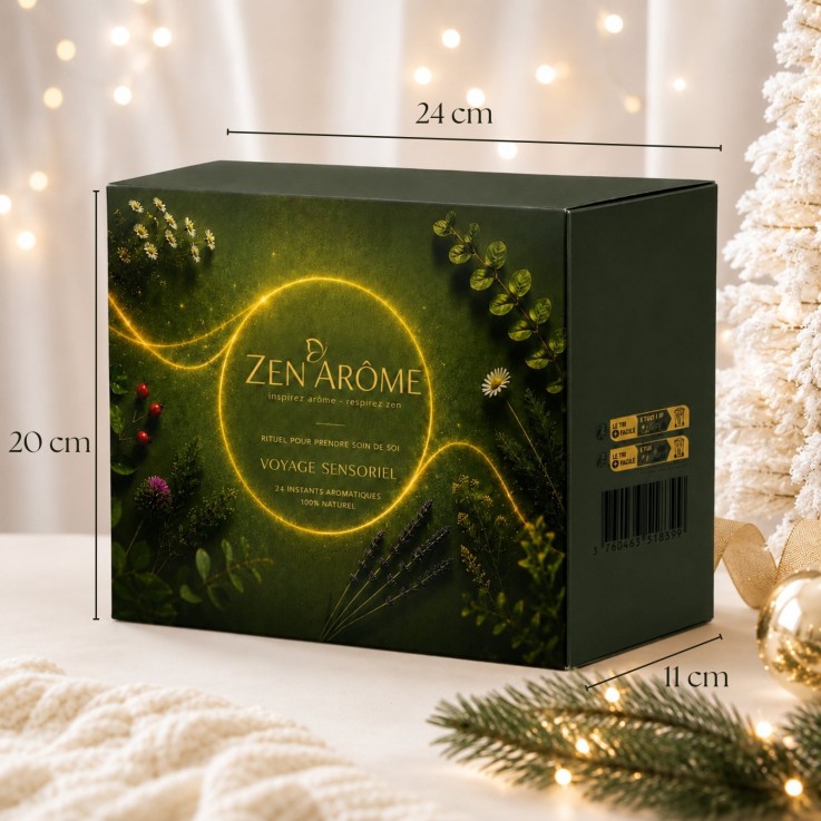 Calendrier de l’Avent d’Aromathérapie - 24 produits avec huiles, synergies et diffuseurs