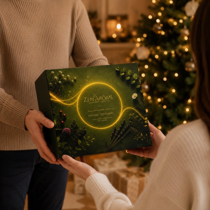Calendrier de l’Avent d’Aromathérapie - 24 produits avec huiles, synergies et diffuseurs