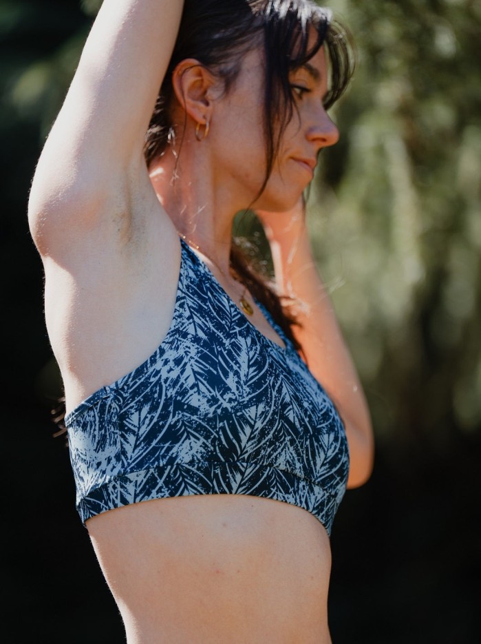 Brassière Yoga Mésange Sillage en Fibres Recyclées
